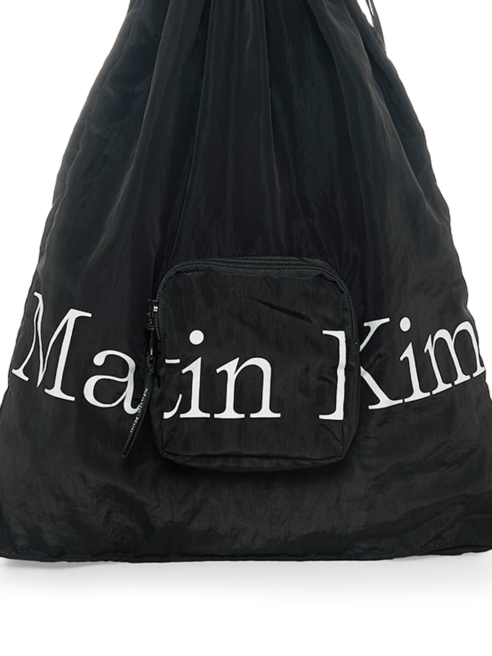 MATIN KIM 可折叠绳袋（黑色）