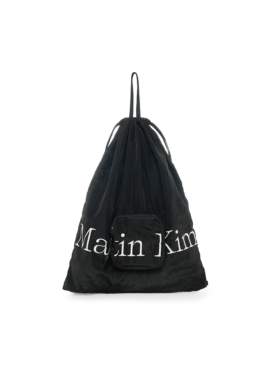 MATIN KIM 可折叠绳袋（黑色）