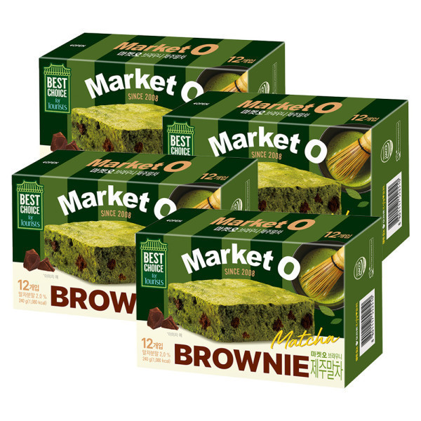 Market O 海盐布朗尼抹茶 240g x4个