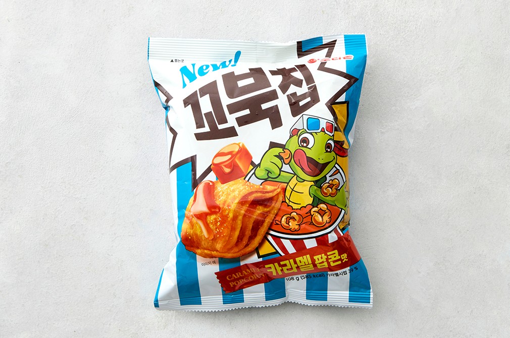 Orion 龟背薯片焦糖爆米花味 108克